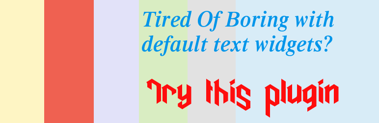 colorful-text-widget