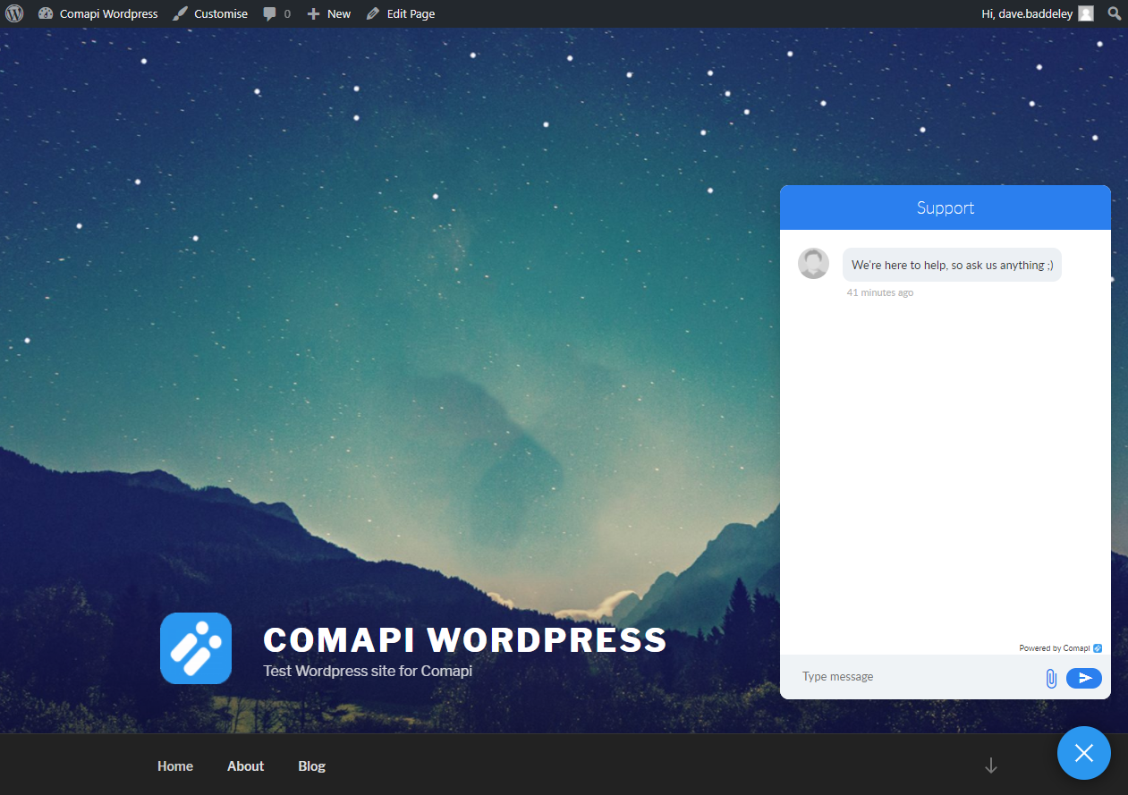 Comapi Webchat Plugin