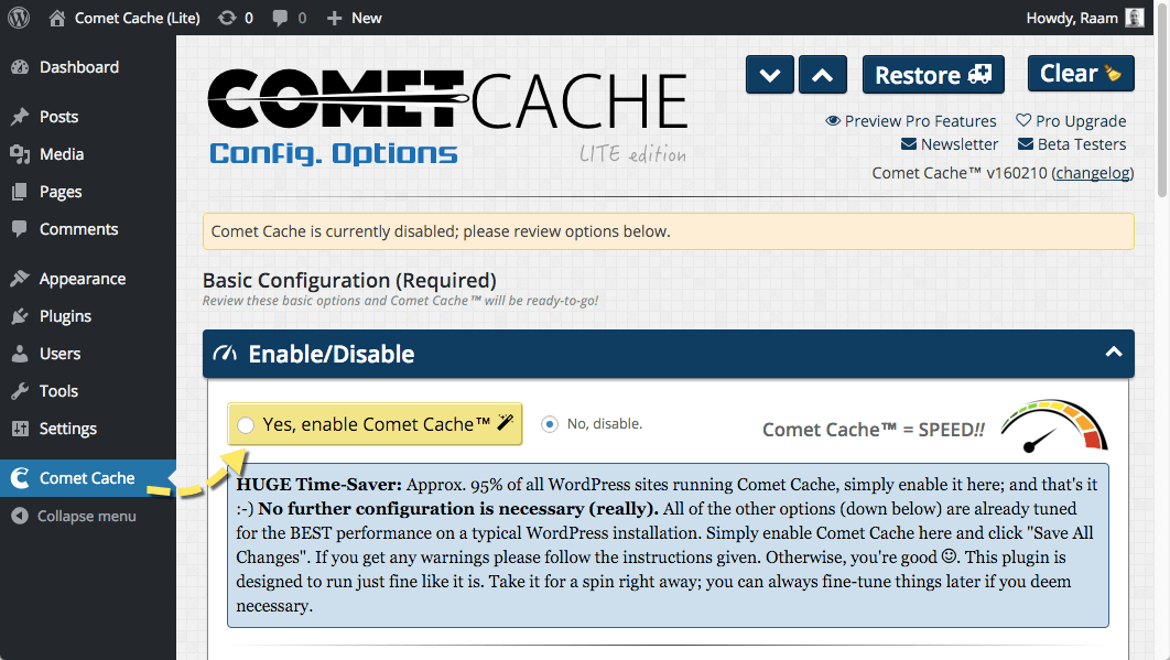 Comet Cache