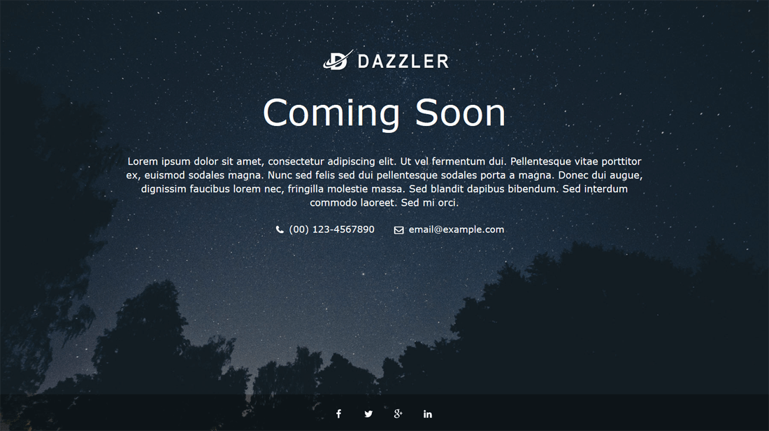 Coming Soon, Under Construction &amp; Maintenance Mode By Dazzler