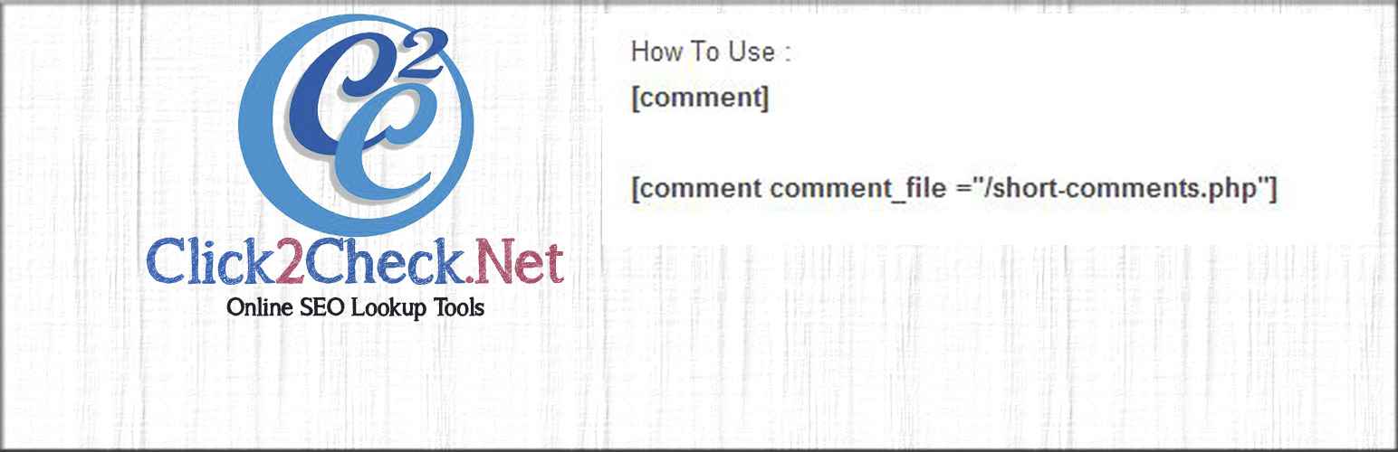 Comment Form Shortcode