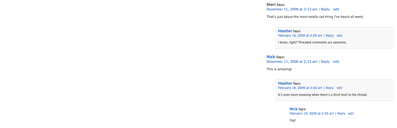 Comment Hierarchy Adjust