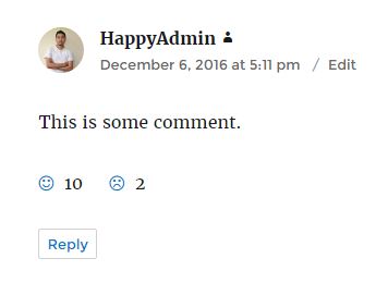 Comments Like Dislike Icon Template 4