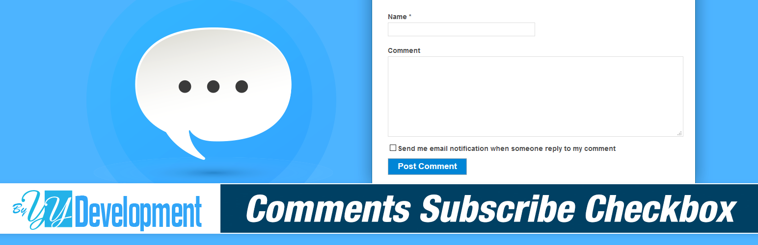 WordPress 外掛 Subscribe To Comments Checkbox 的封面圖片。