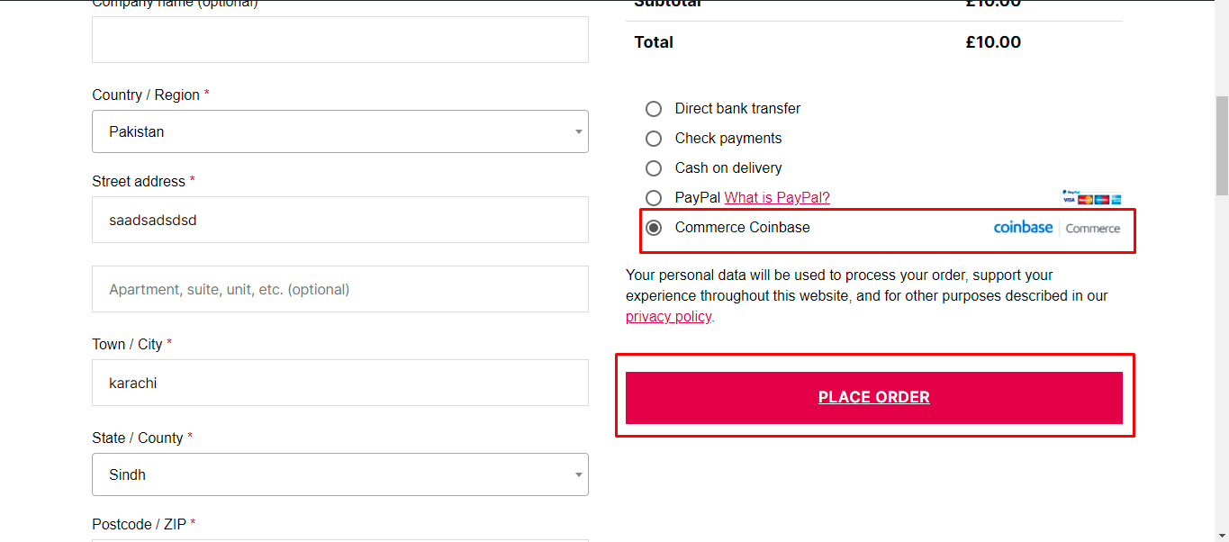 Coinbase Commerce – Crypto Gateway for WooCommerce