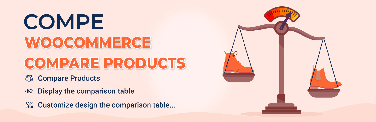 WordPress 外掛 COMPE – WooCommerce Compare Products 的封面圖片。