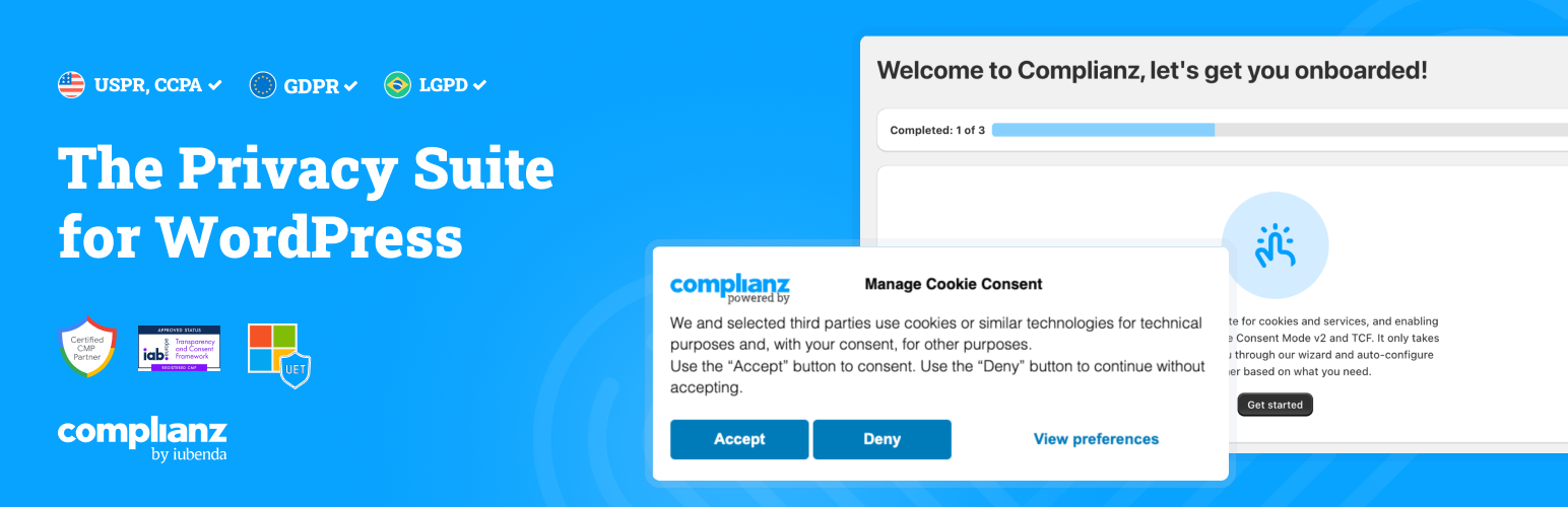 Complianz GDPR/CCPA Cookie Consent Banner