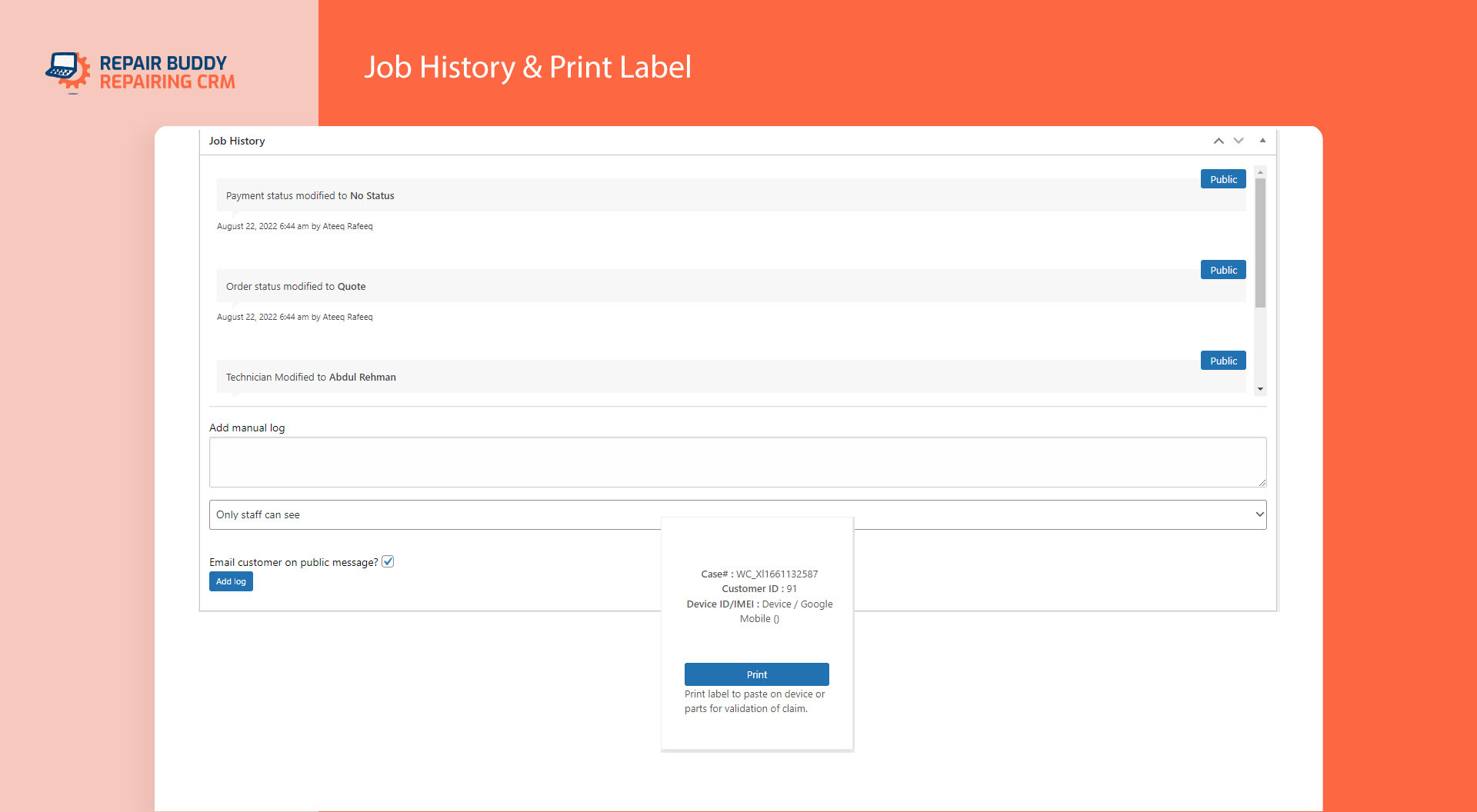 CRM WordPress Plugin – RepairBuddy