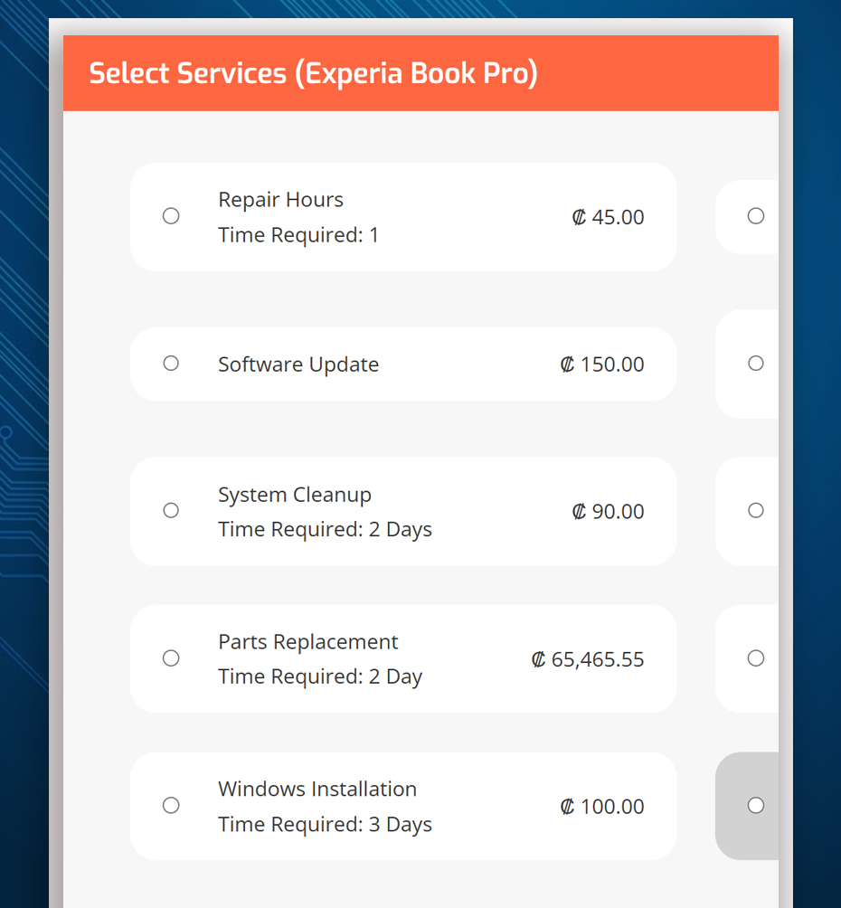 Group or ungroup services for bookings