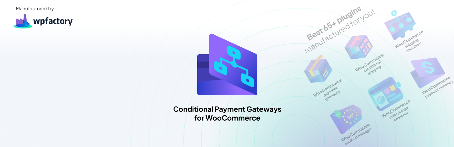 WordPress 外掛 Conditional Payment Gateways for WooCommerce 的封面圖片。