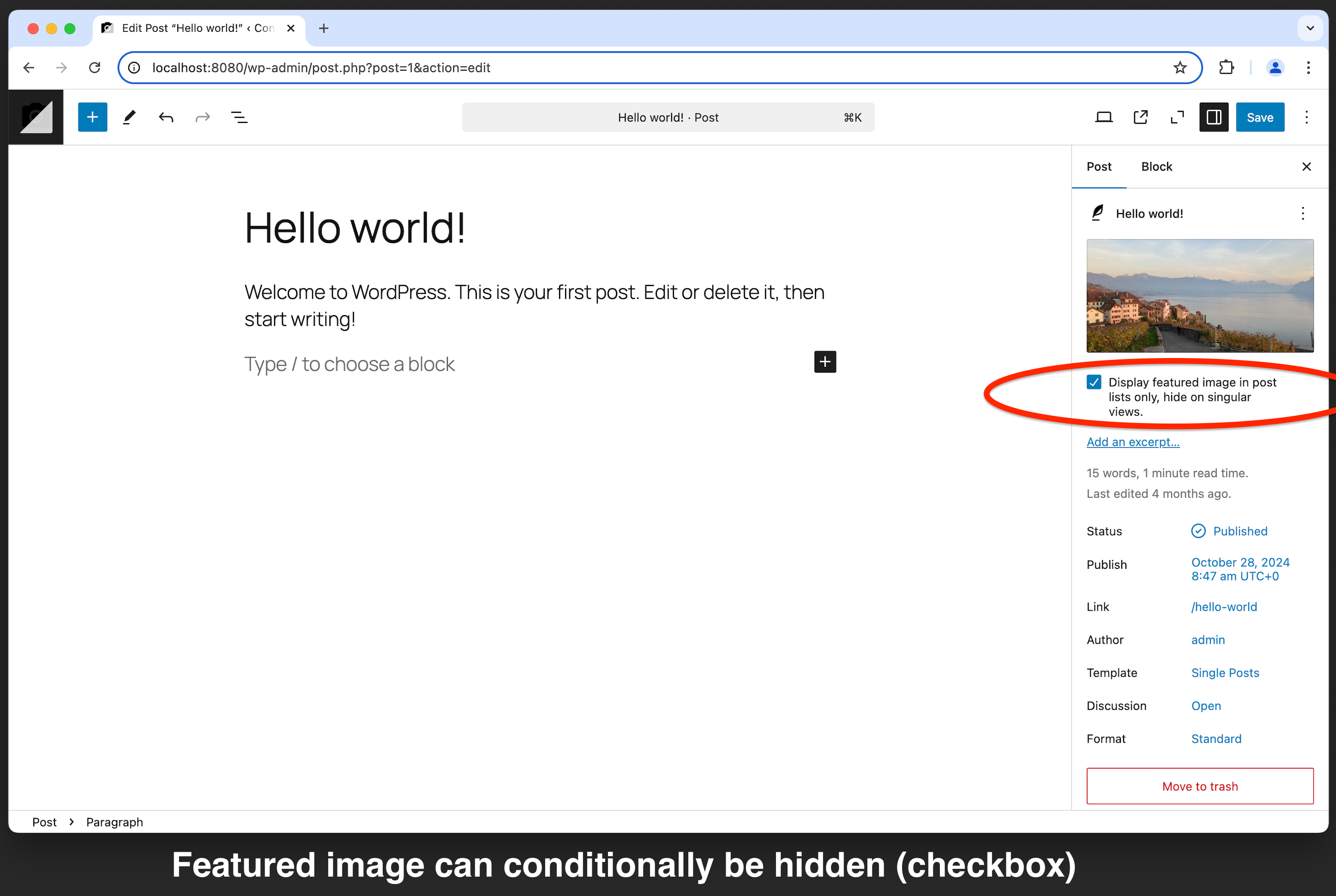 Backend (Block Editor)