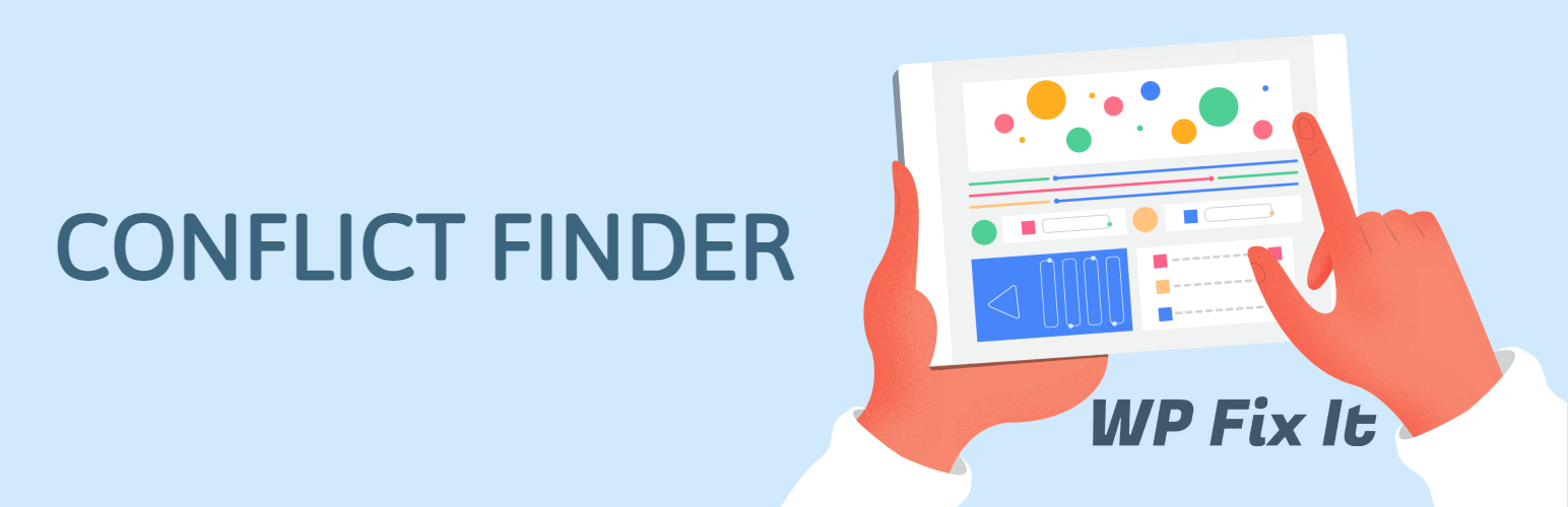 WordPress 外掛 Conflict Finder 的封面圖片。