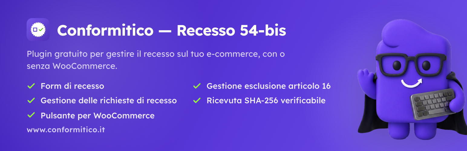 Conformitico Recesso 54-bis for WooCommerce
