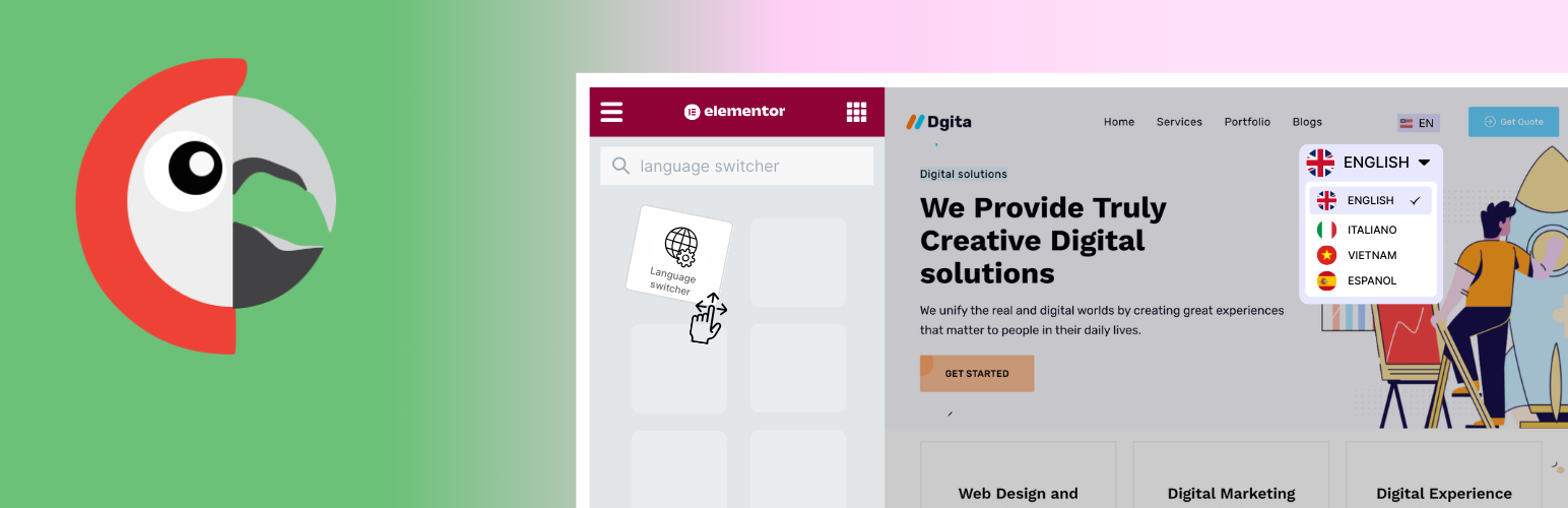 Connect Polylang for Elementor