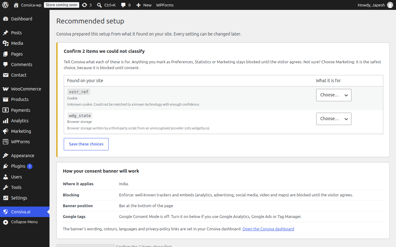 A recommended setup, ready to activate in one click.