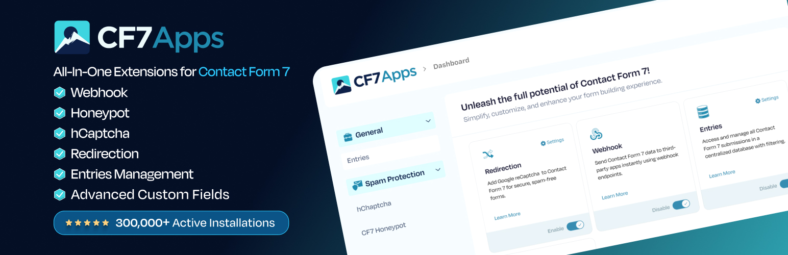 CF7 Apps – Honeypot, Database, Redirection, Webhook, and Addons for Contact Form 7