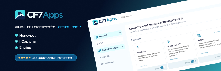 CF7 Apps – [Honeypot and hCAPTCHA for Contact Form 7]