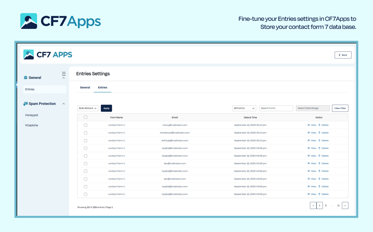 CF7 Apps – Honeypot, Database, Redirection, Webhook, and Addons for Contact Form 7