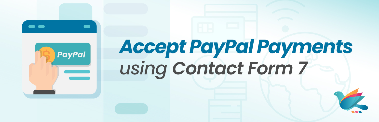 WordPress 外掛 Accept PayPal Payments using Contact Form 7 的封面圖片。