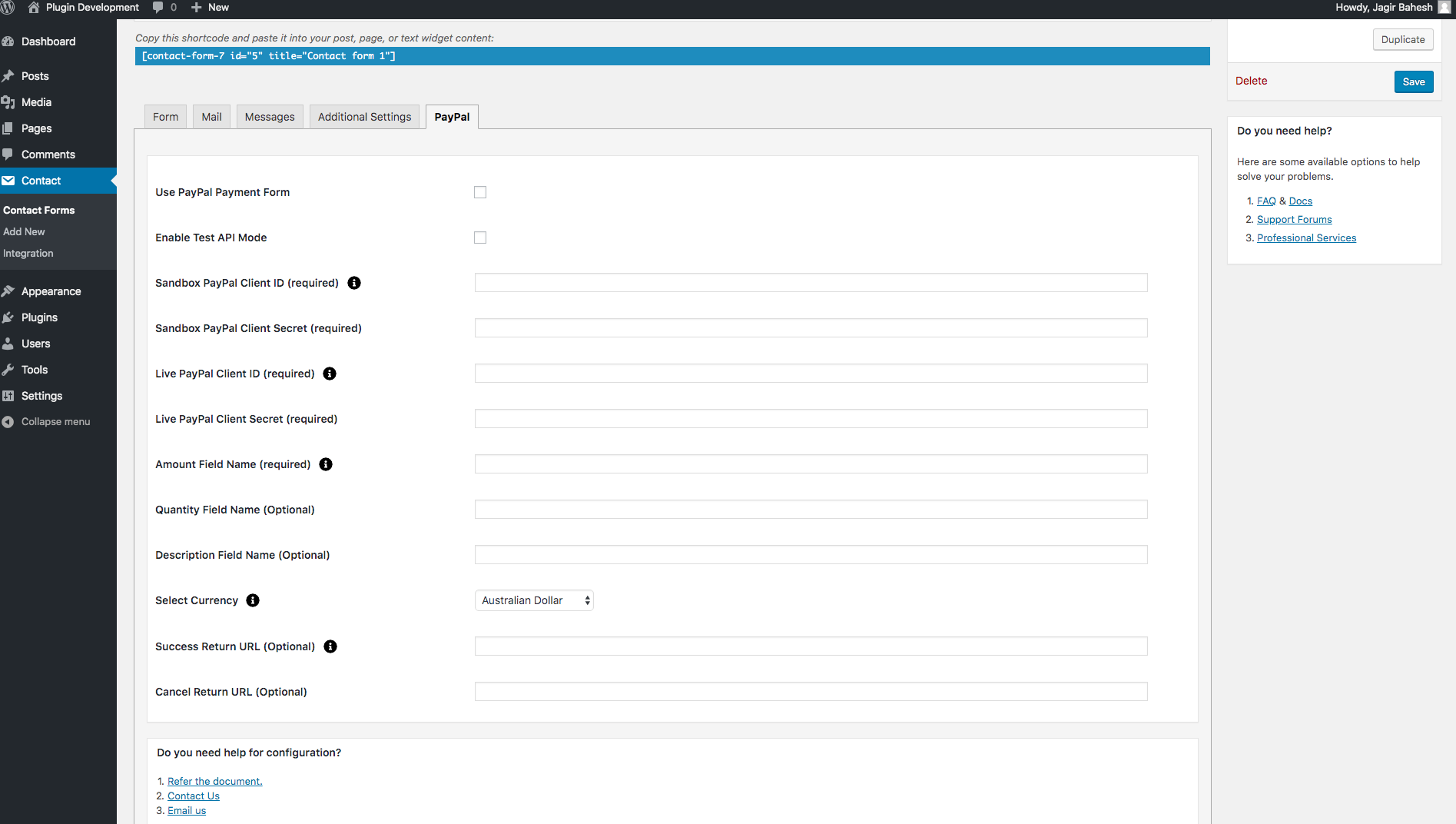 PayPal Settings and Configuration