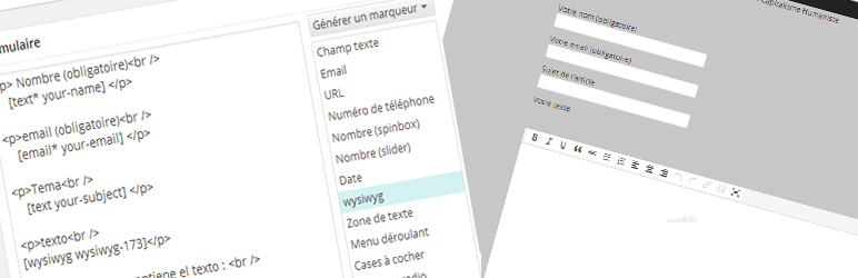 Contact Form 7 : Wysiwyg Field