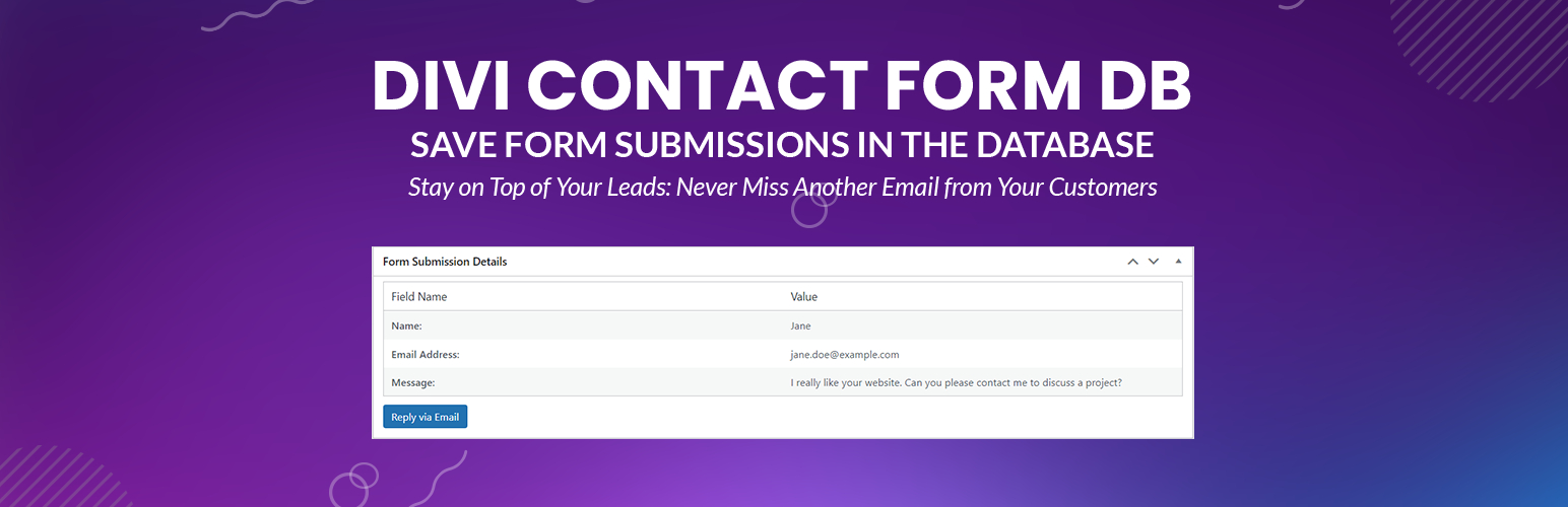 Contact Form DB Divi