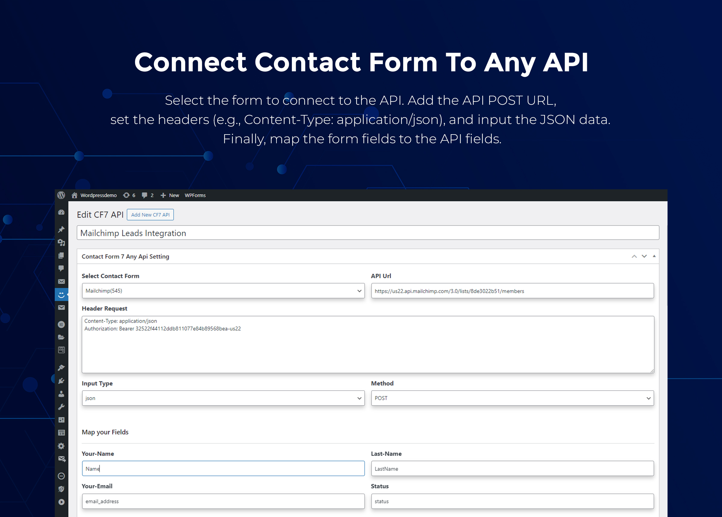 Contact Form to Any API