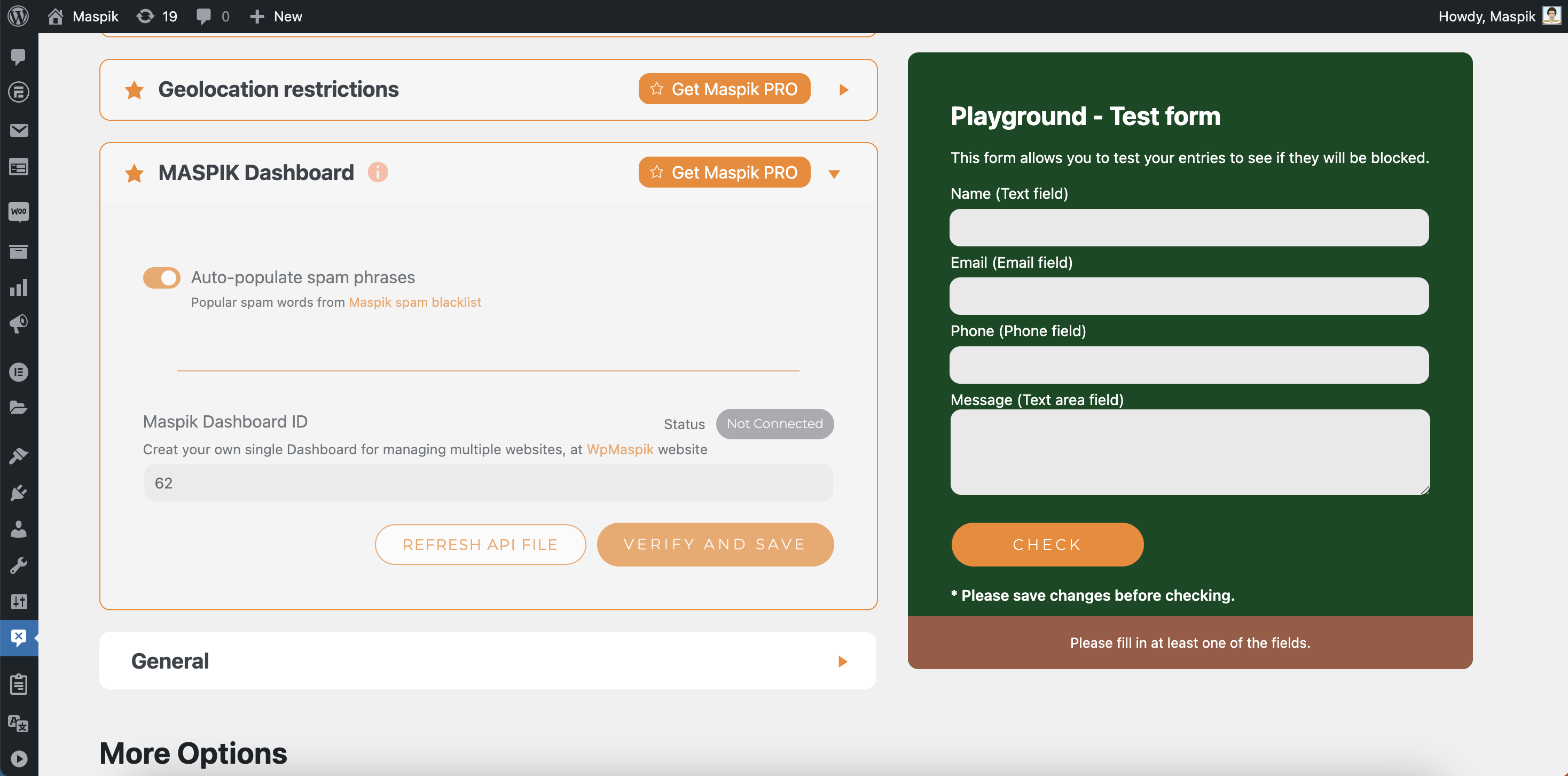 Maspik – Ultimate Spam Protection