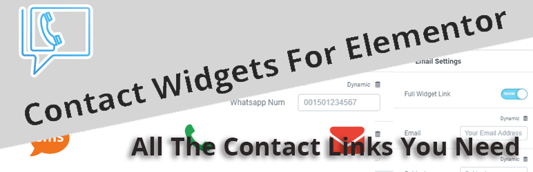 Contact Widgets For Elementor all the contact links you need in one place