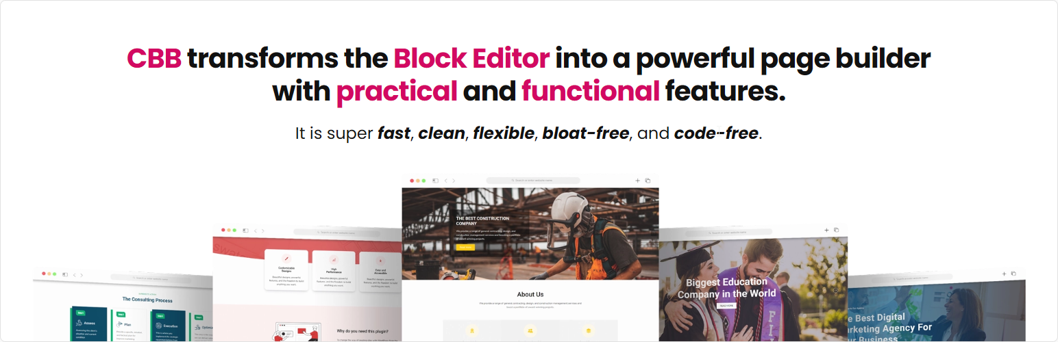 WordPress 外掛 Content Blocks Builder – Create block, variation, repeater block with carousel, grid, accordion, popup, off-canvas layout 的封面圖片。