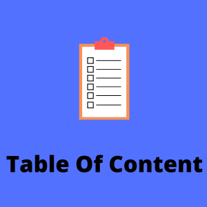 Table of content