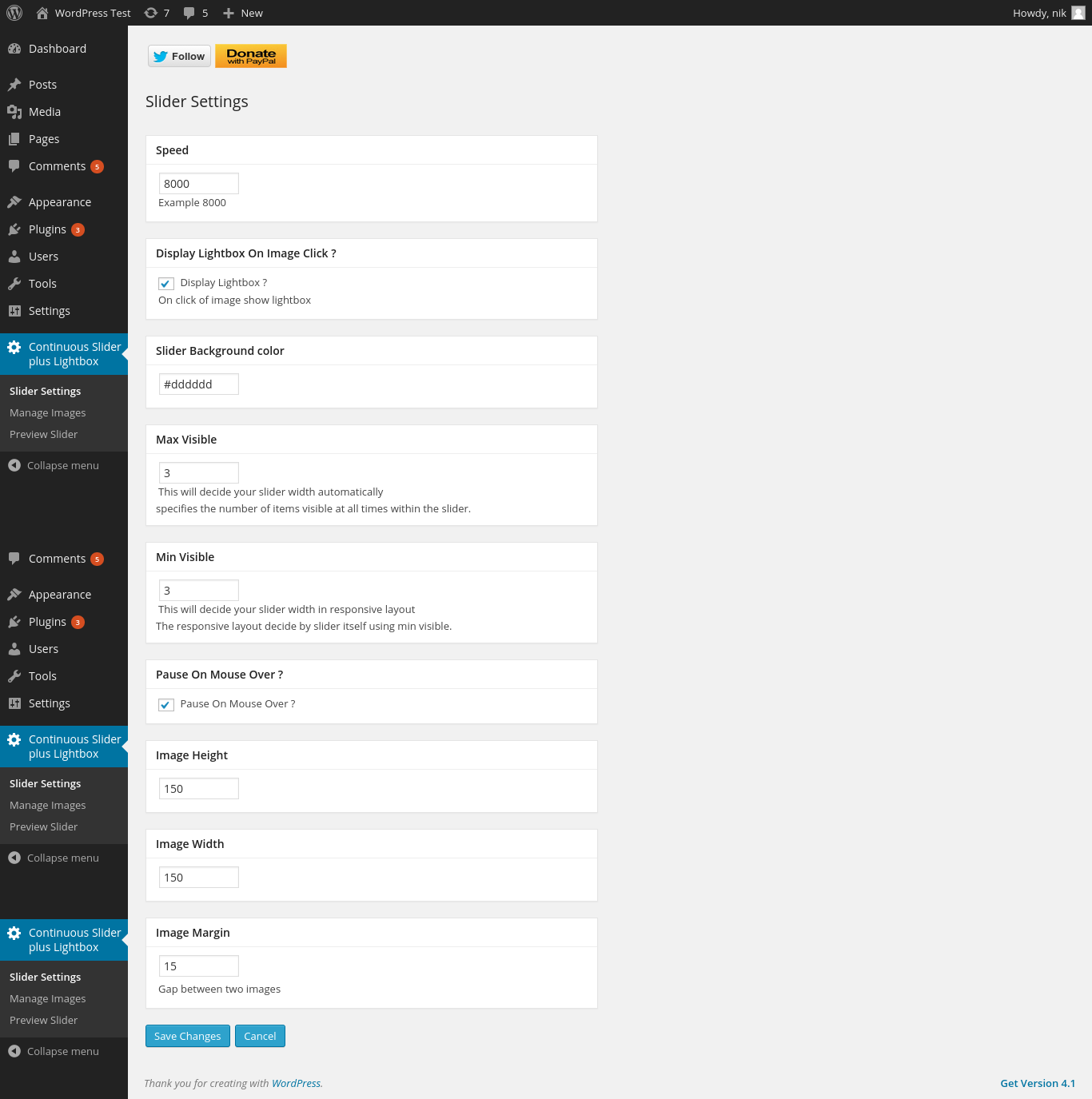 Continuous Image Carousel With Lightbox