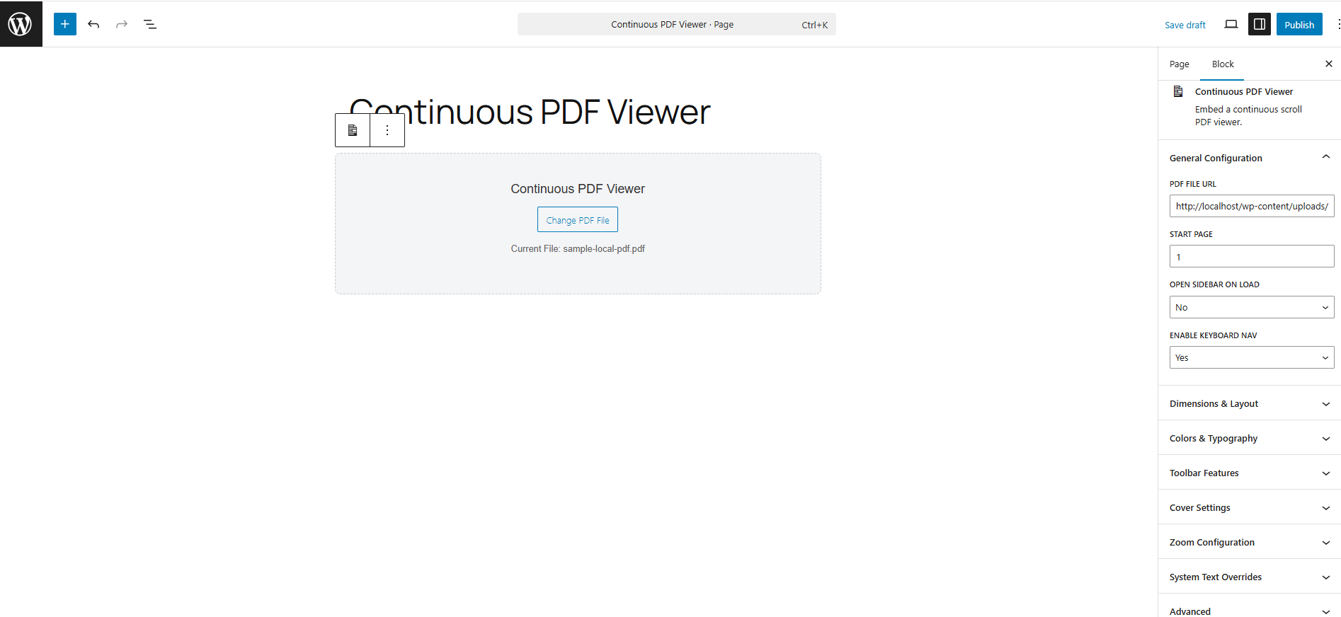 Continuous PDF Viewer