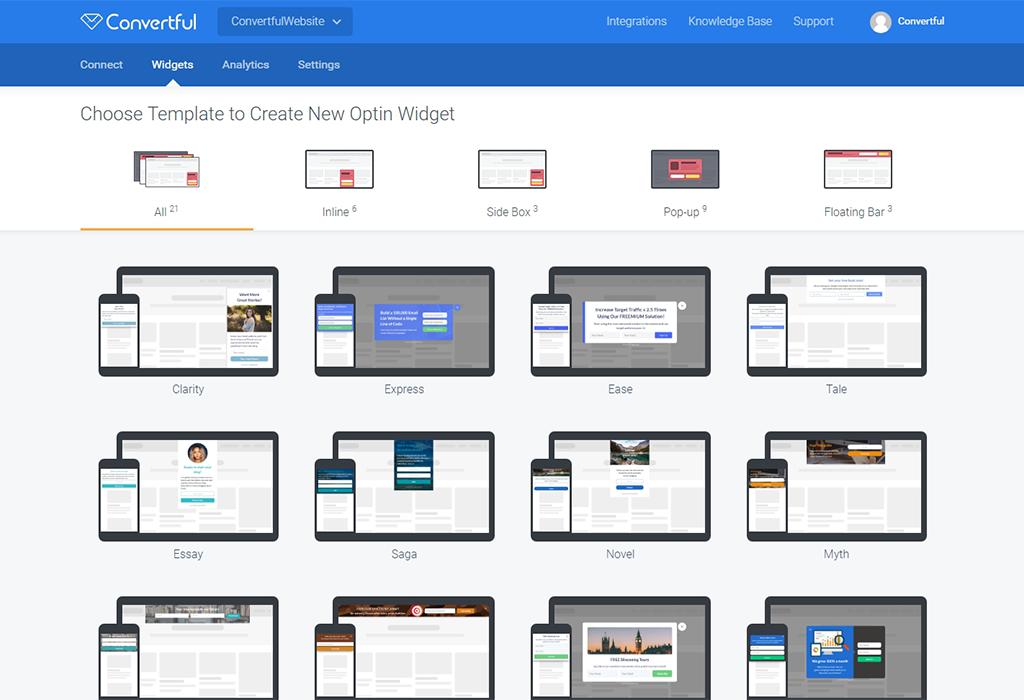 Choose from dozens of amazing responsive templates
