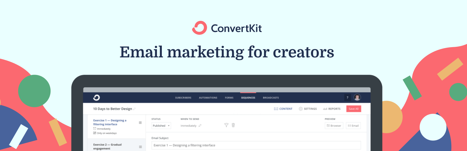 ConvertKit – E-posta Pazarlama, E-posta Bülteni ve Açılış Sayfaları için ürün resmi.