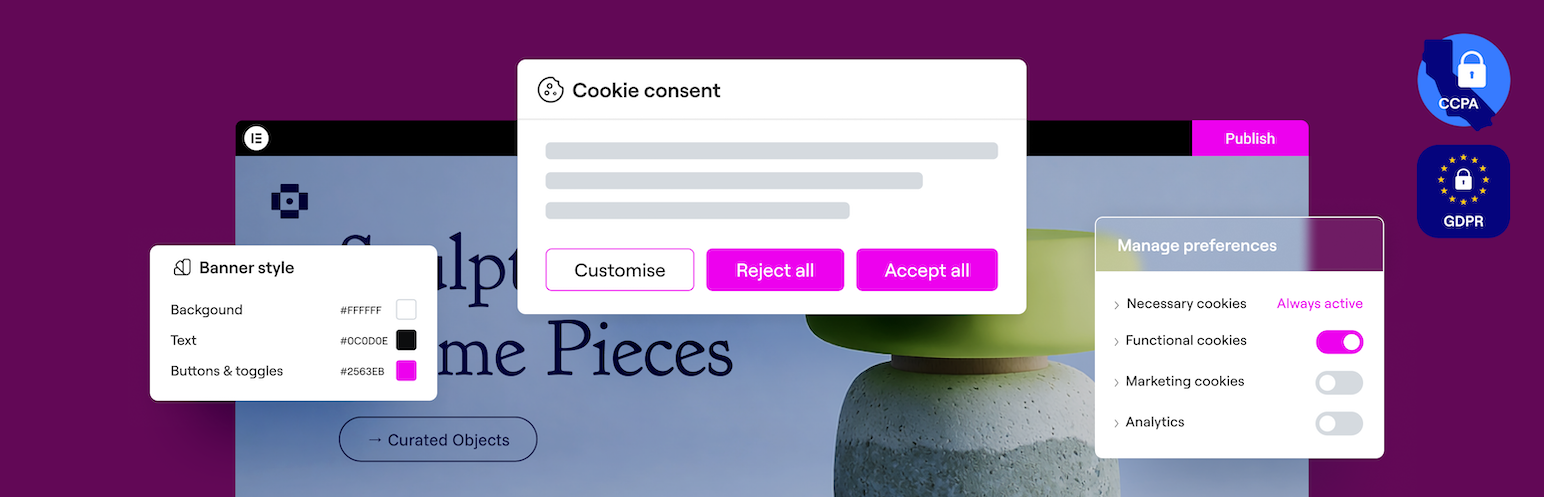 WordPress 外掛 Cookie Consent – GDPR & CCPA Cookie Banner & Consent Manager 的封面圖片