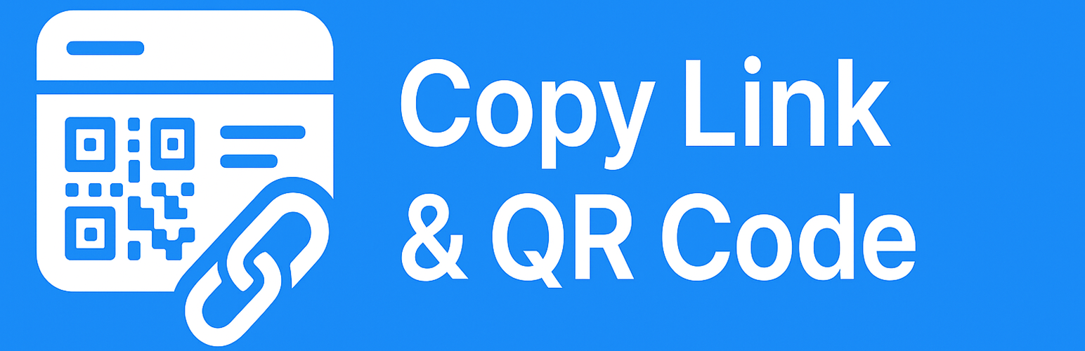 WordPress 外掛 Copy Link and QR Code 的封面圖片。