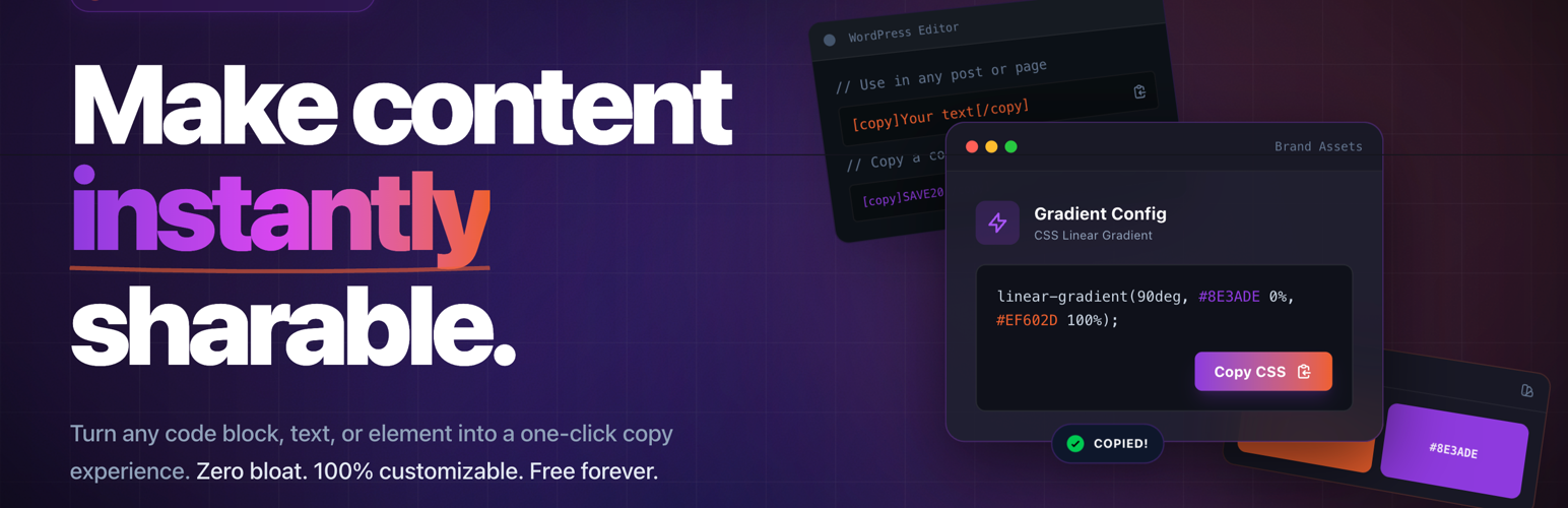 Copy Anything to Clipboard