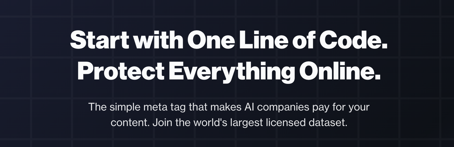 Copyright AI Content Licensing – Block AI Crawlers + Get Paid