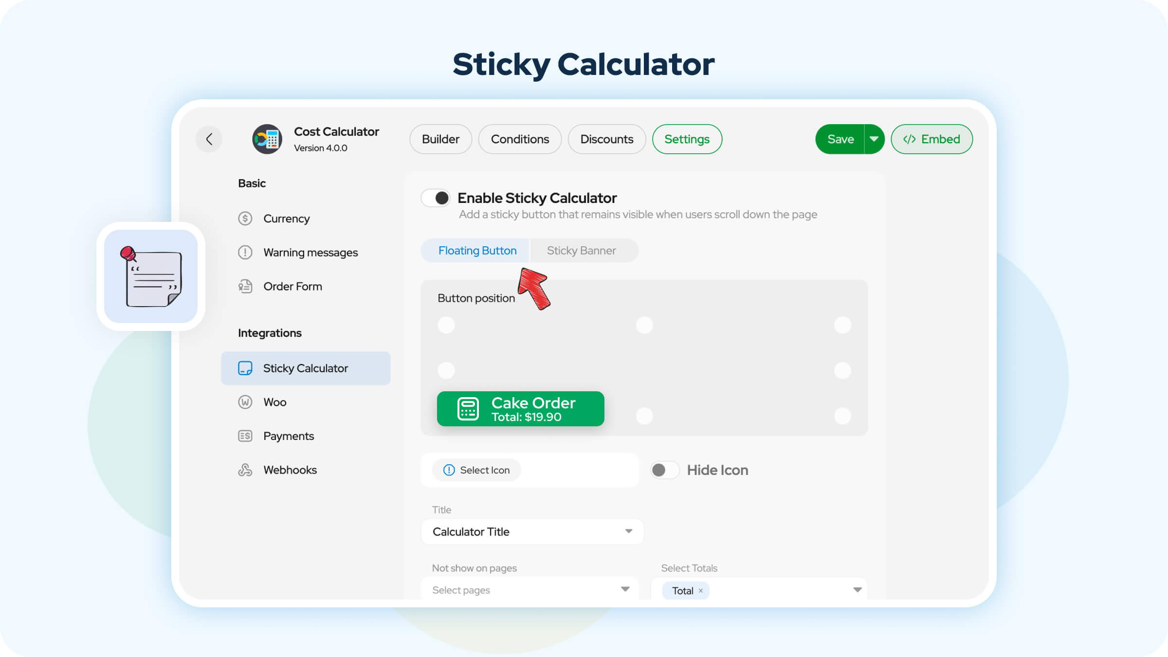 Cost Calculator Builder