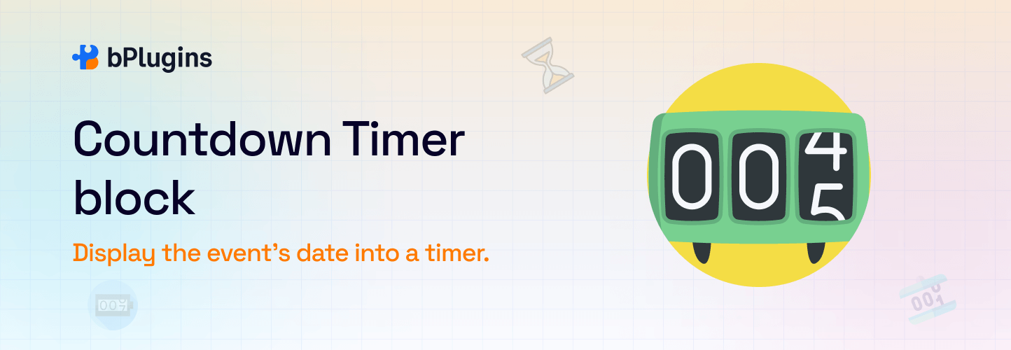 Countdown Timer Block – Animated Countdown for Events or Launches