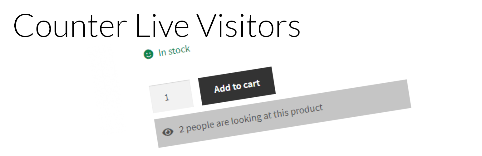 Counter live visitors for WooCommerce