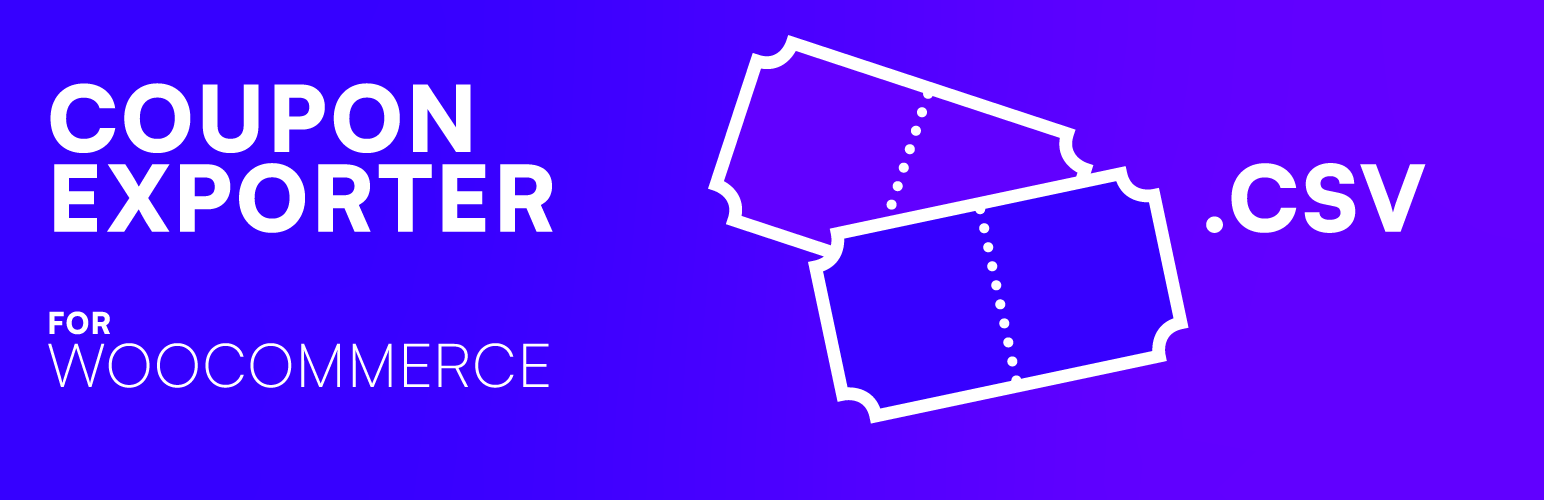 Coupon Exporter for WooCommerce