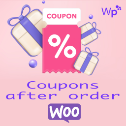Coupons after order for WooCommerce logo