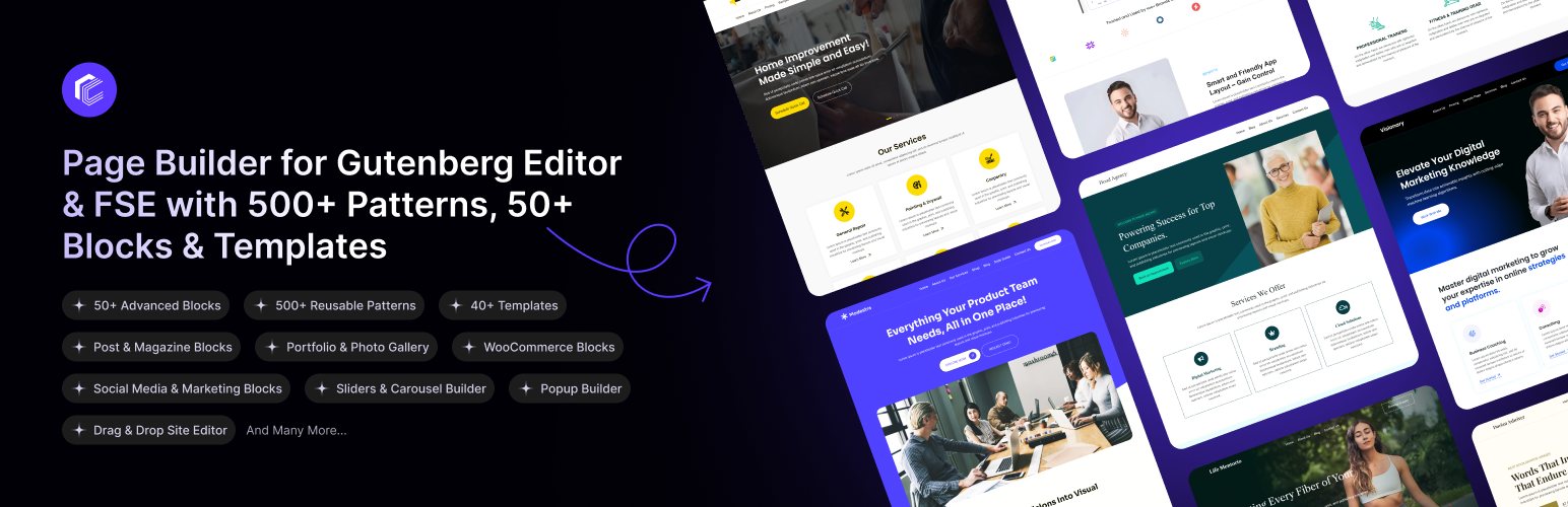 Cozy Blocks – Page Builder for Gutenberg Editor & FSE with 500+ Patterns, 57 Blocks & Templates