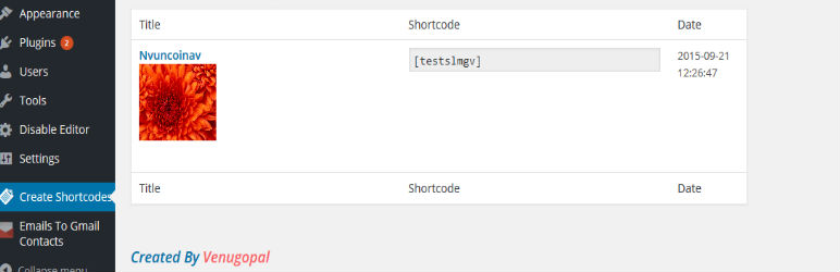 Create Own ShortCode