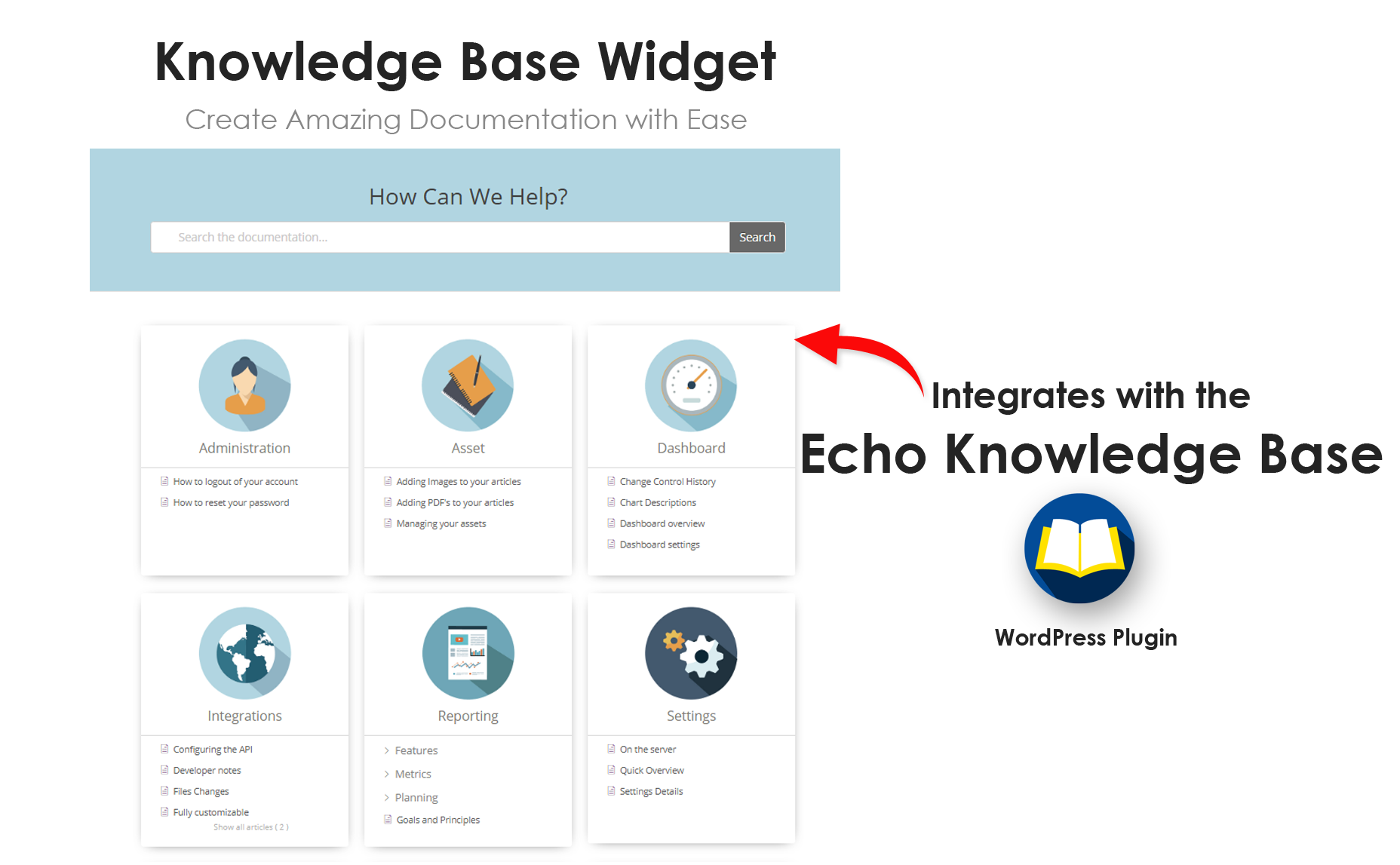 <p>Knowledge Base widget</p>