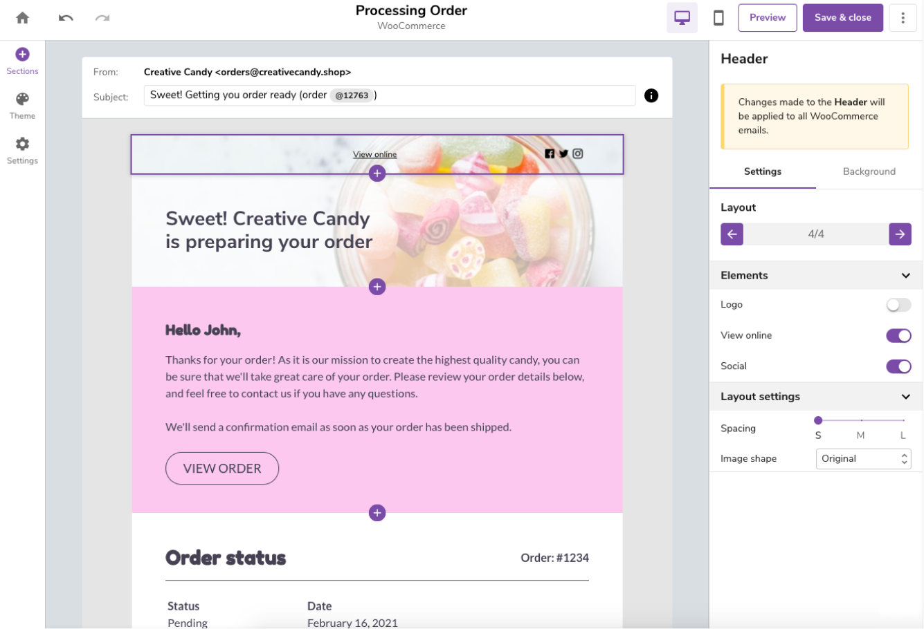 Spice up your transactional WooCommerce store emails