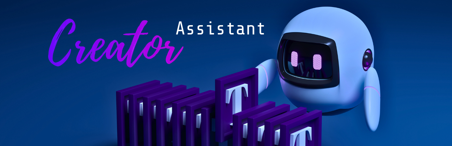 WordPress 外掛 Creator Assistant 的封面圖片。