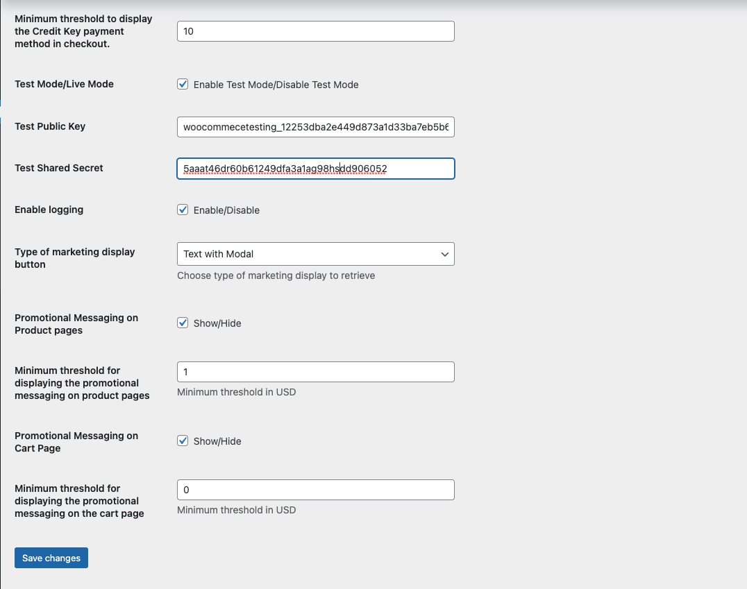 Credit Key Payment Gateway - Screenshot 1